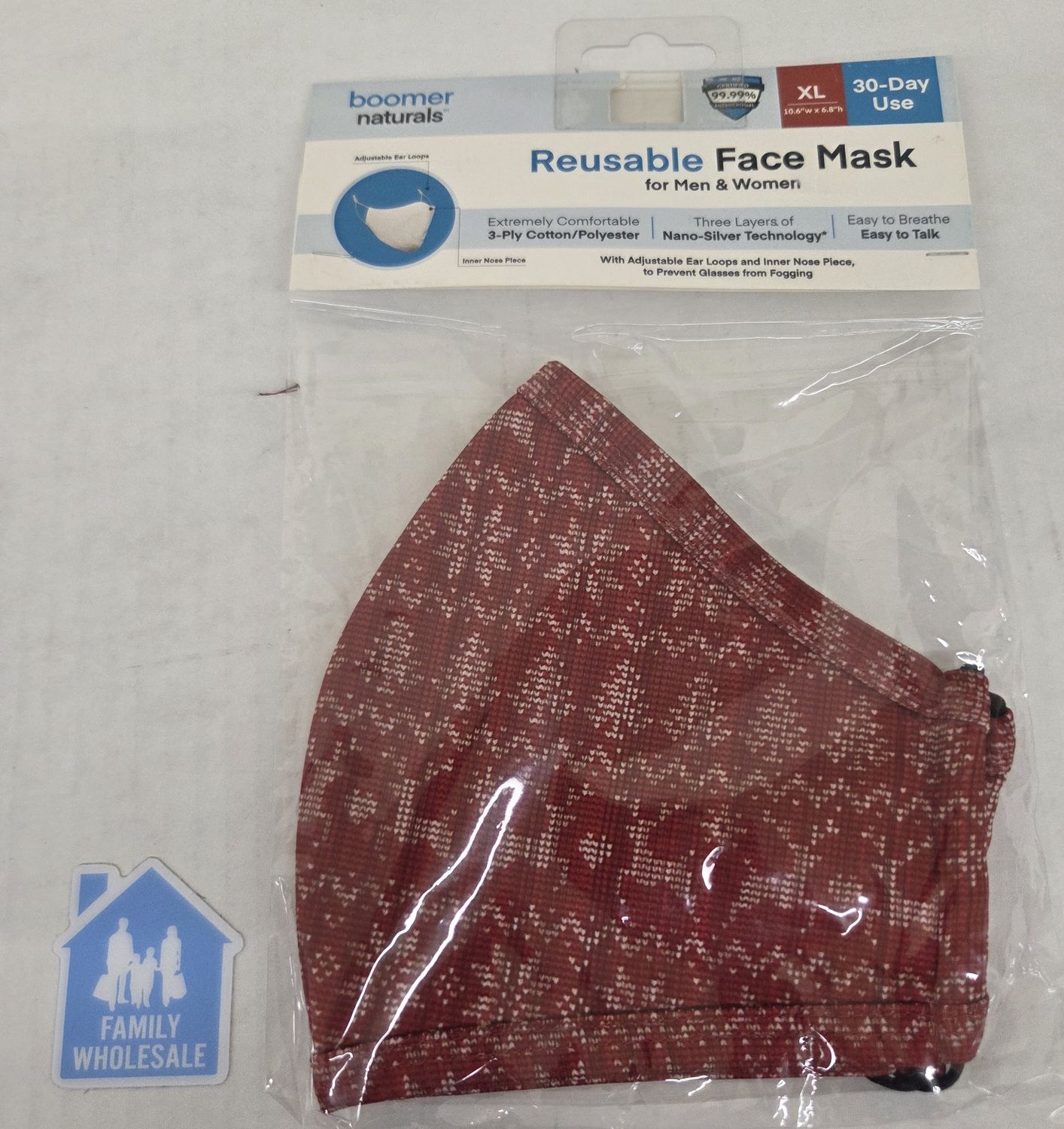 Reusable Face Mask for Men and Women XL