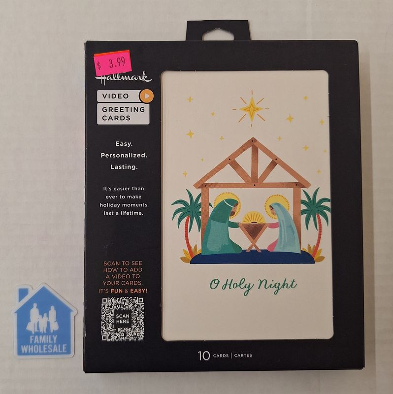 Hallmark Video Greeting Cards 10 Cards O Holy Night