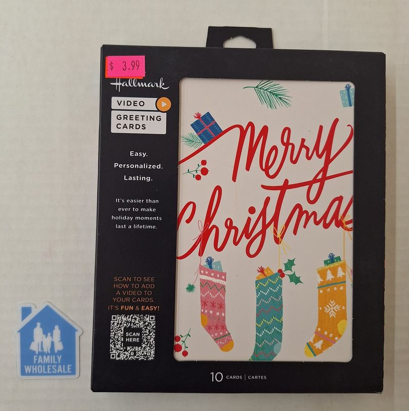 Hallmark Video Greeting Cards 10 Cards Merry Christmas