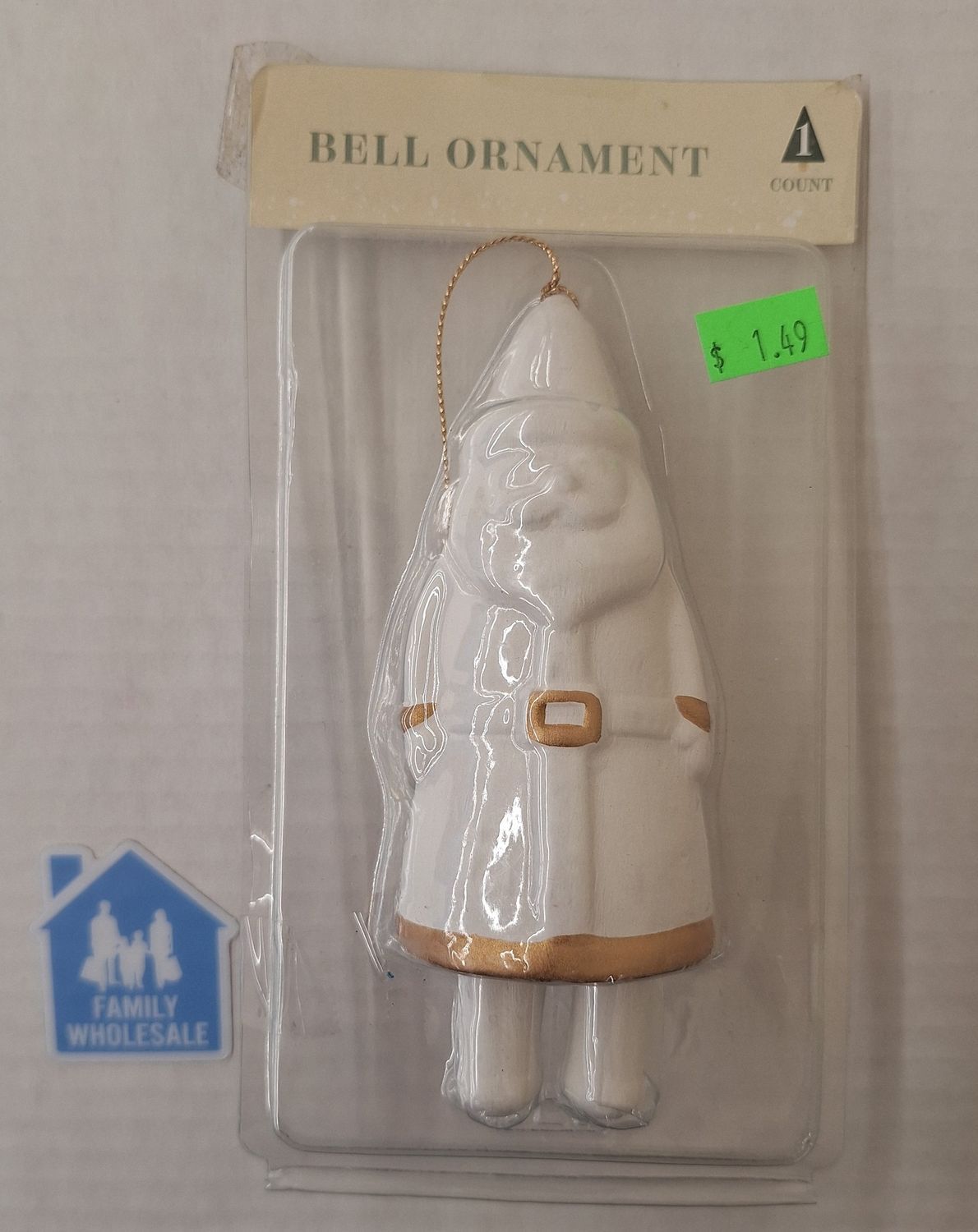 SANTA BELL ORNAMENT