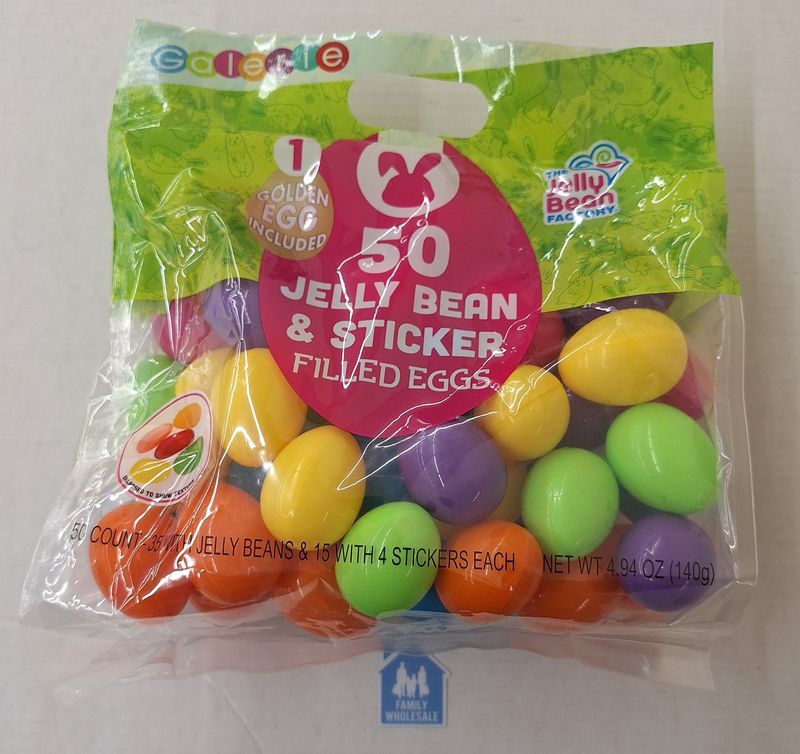 Galerie 50 Jelly Bean and Sticker Filled Eggs