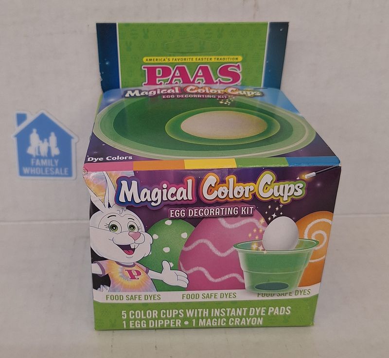 PAAS Egg Decorating Kit Magical Color Cups