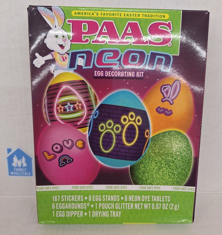 PAAS Egg Decorating Kit Neon