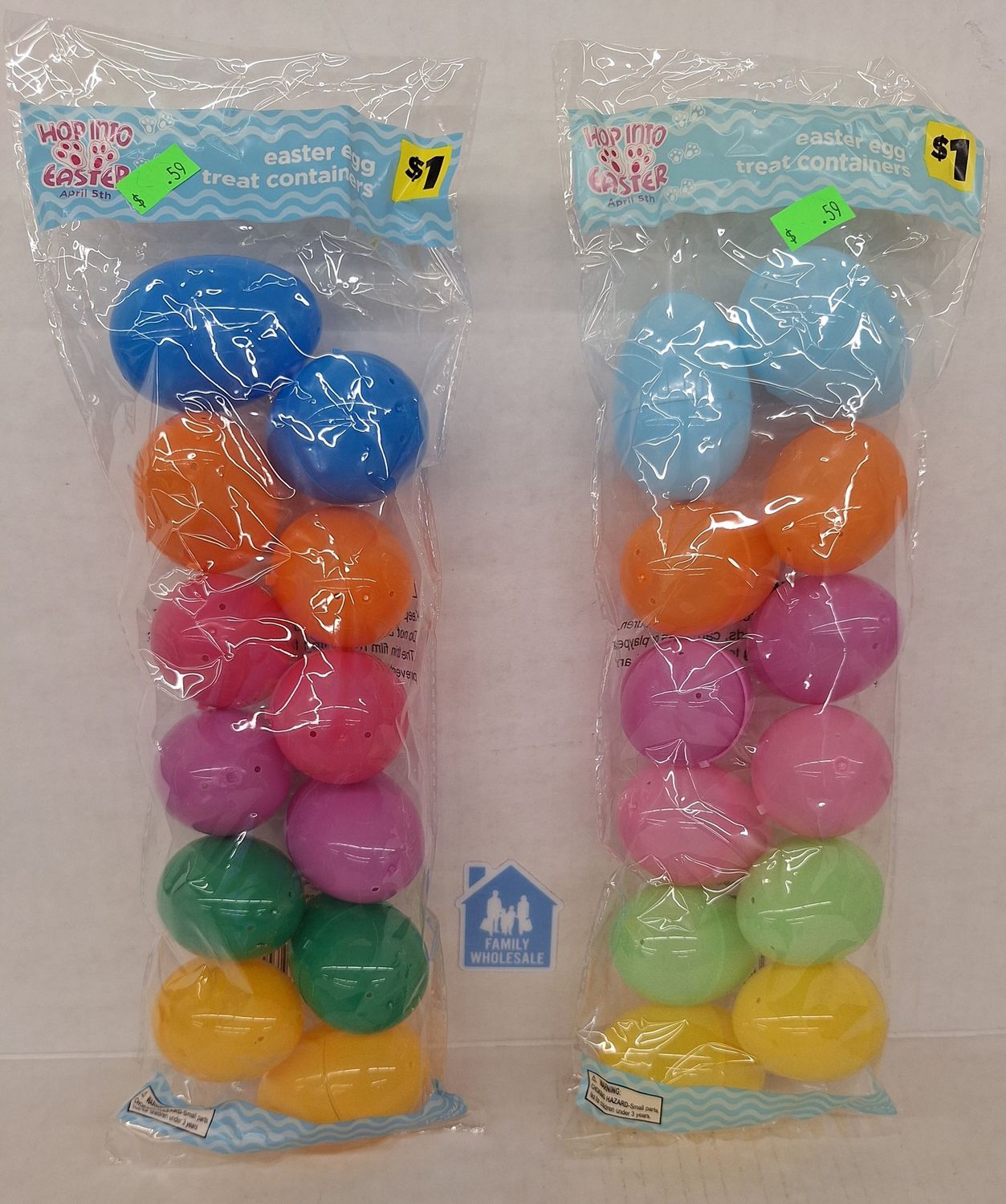 Hop Into Easter Easter Egg Treat Containers 12ct Assorted Colors