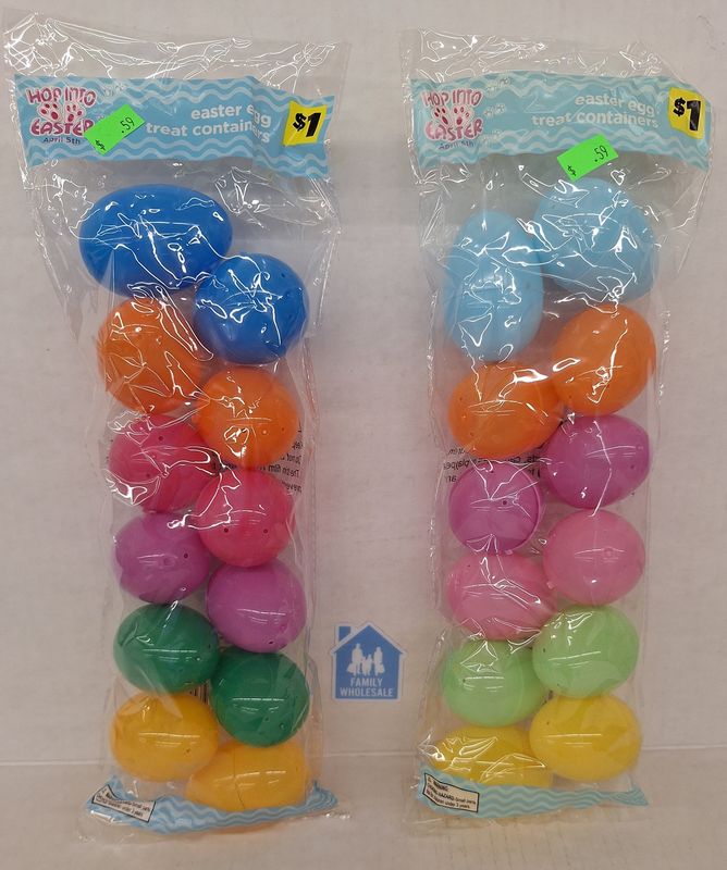 Hop Into Easter Easter Egg Treat Containers 12ct Assorted Colors