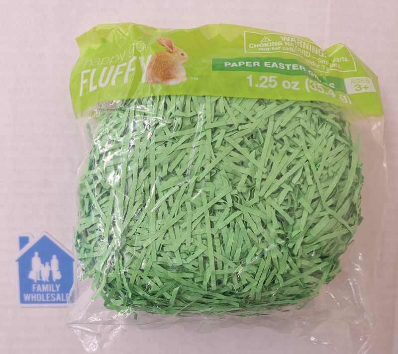 Happy Go Fluffy Paper Easter Grass 1.25oz Green