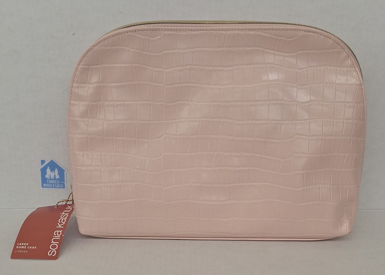 Sonia Kashuk™ Large Travel Makeup and Toiletry Bag - Blush Faux Croc
