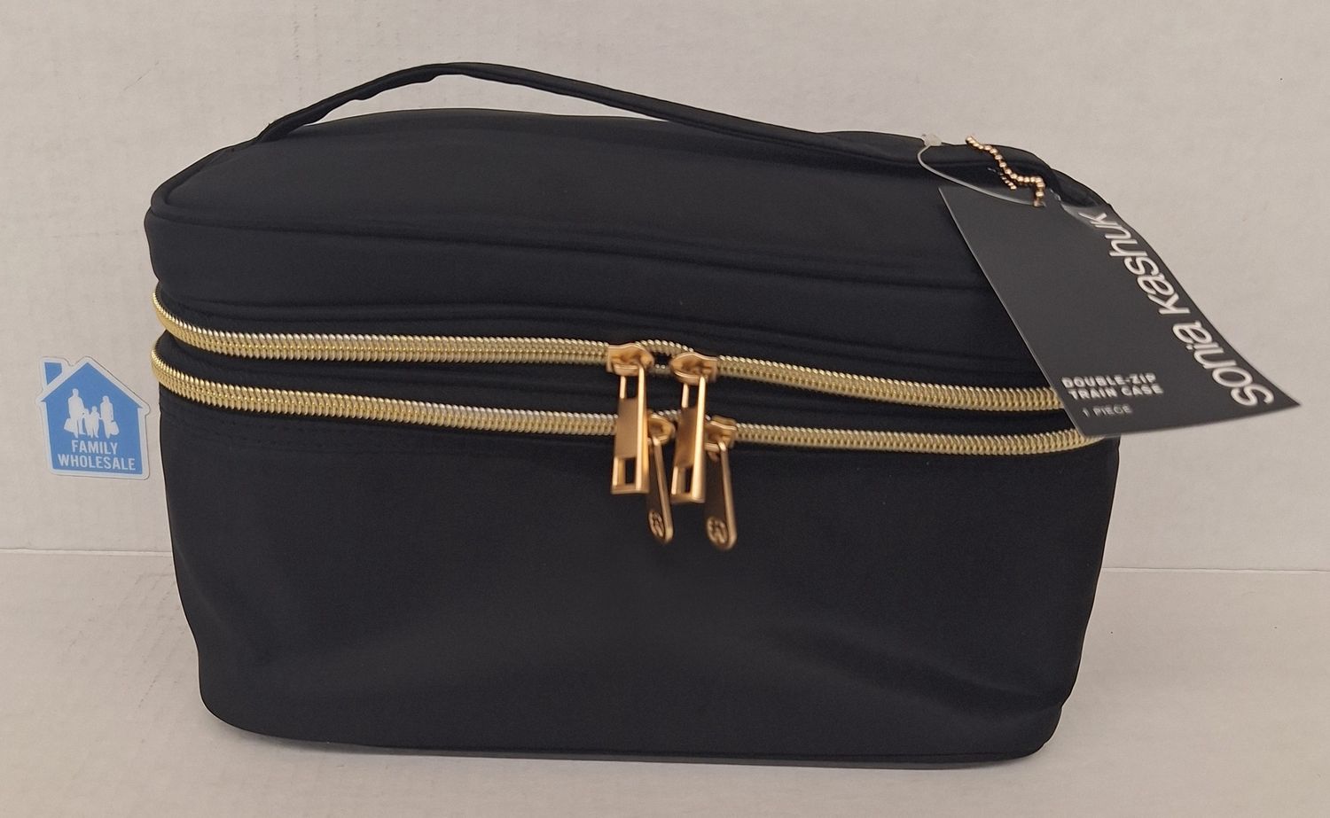 Sonia Kashuk™ Double Zip Train Case Makeup Bag - Black