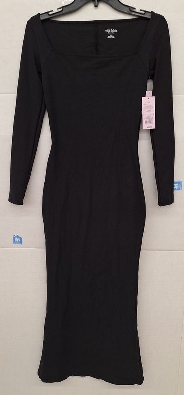 Wild Fable Butter Bliss Dress Black XXS