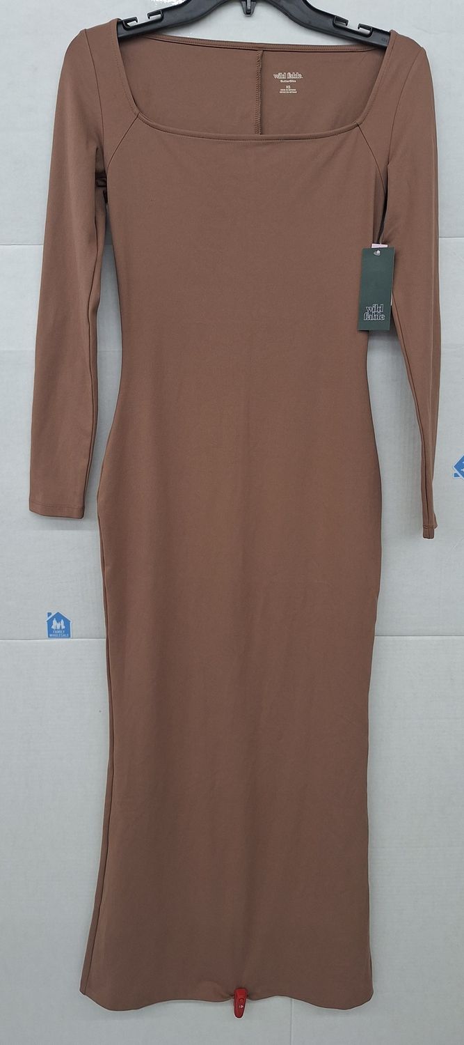 Wild Fable Butter Bliss Dress Dark Taupe XS