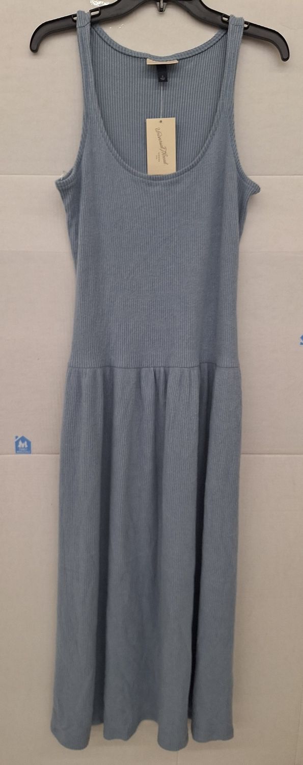 Universal Thread Drop Waist Knit Midi Slip Dress Blue S