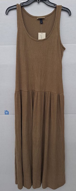 Universal Thread Drop Waist Knit Midi Slip Dress Brown M