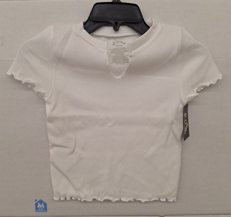 Art Class Girls&#39; Short Sleeve Seamless T-Shirt - White XXL