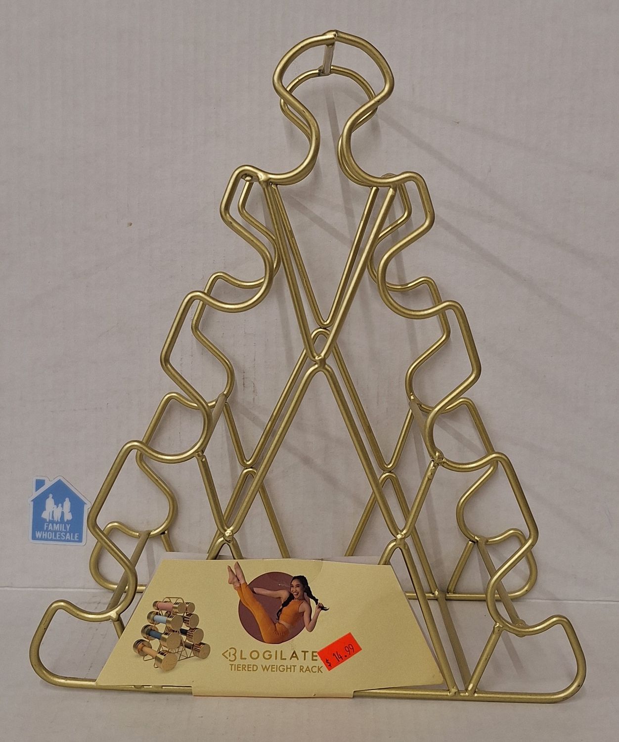 BLOGILATES TIERED WEIGHT RACK