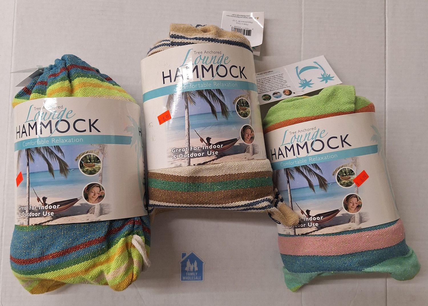 Tree Anchored Lounge Hammock Assorted Colors