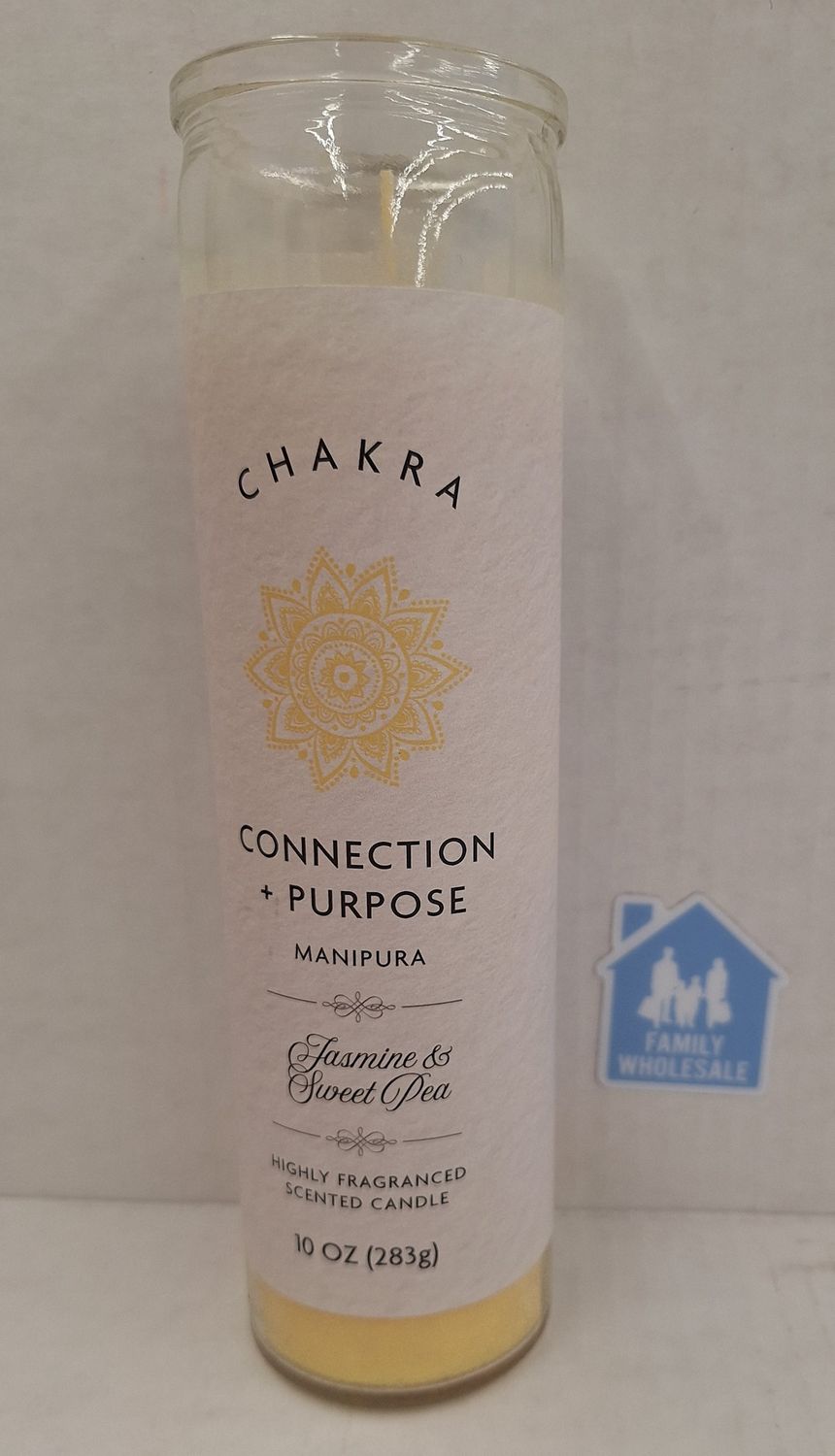 Chakra Pillar Candle Connection + Purpose 8 in - 10 oz