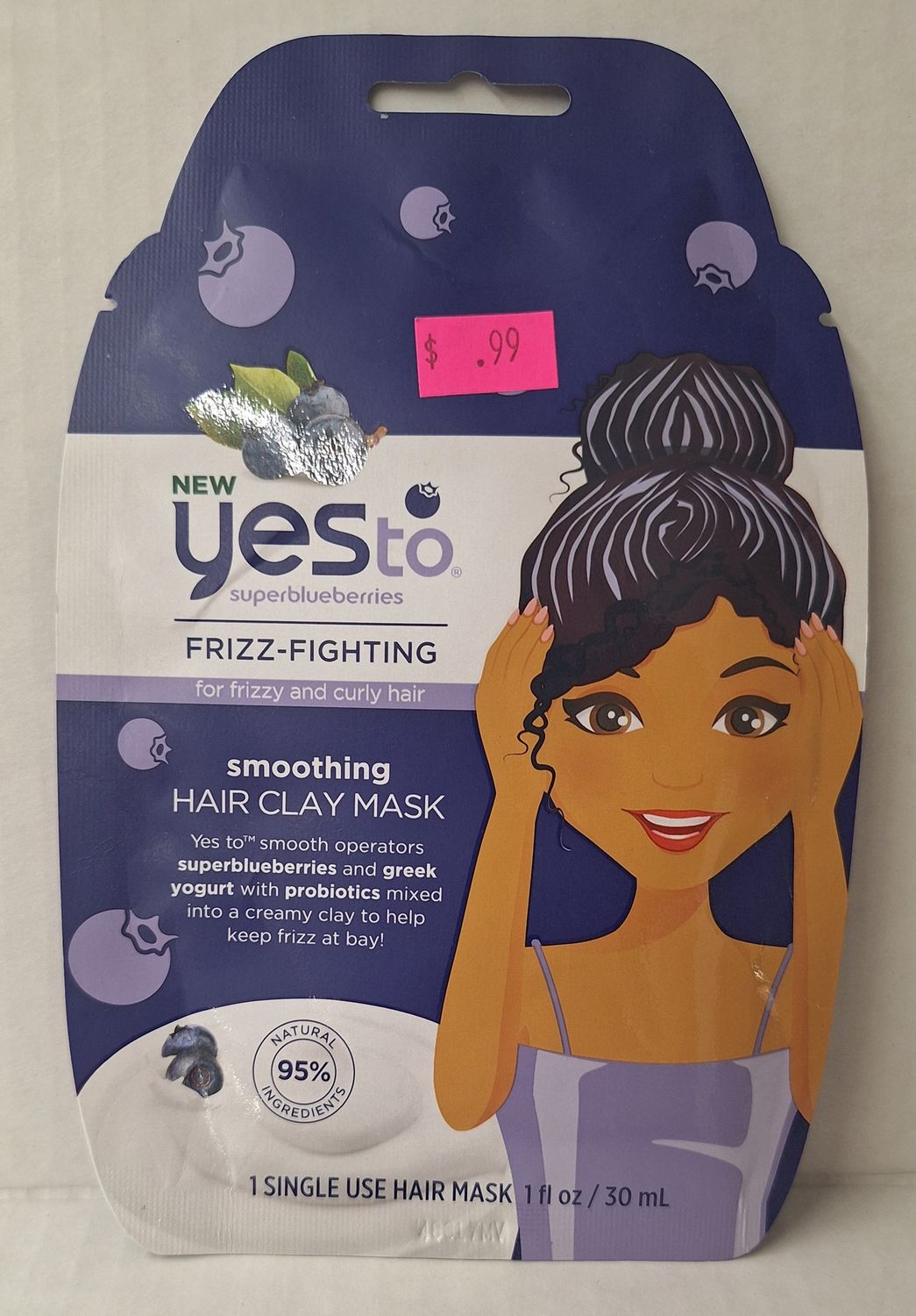 Yes To Super Blueberries Smoothing Clay Hair Mask