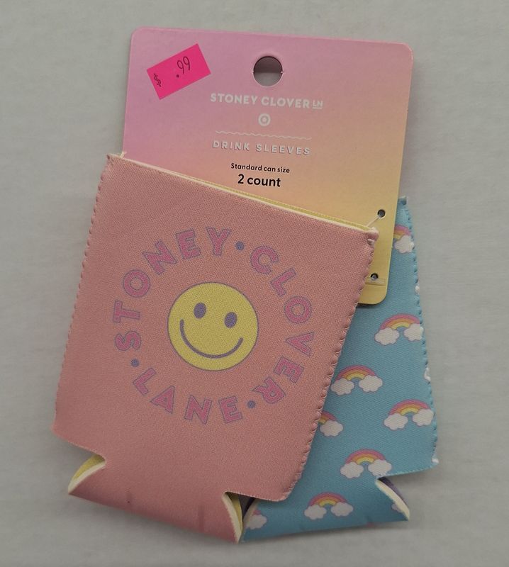 Stoney Clover Lane 2pk Drink Sleeve Light Pink/Blue