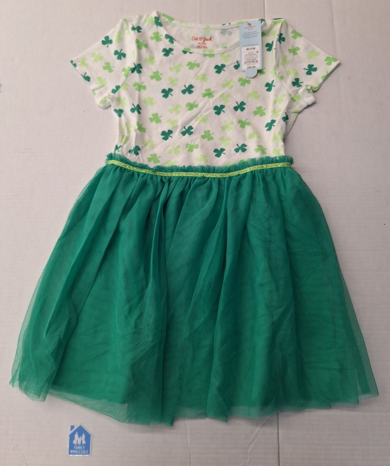 Girls' 'St. Patrick's Day' Shamrock Dress - Cat &amp; Jack White M