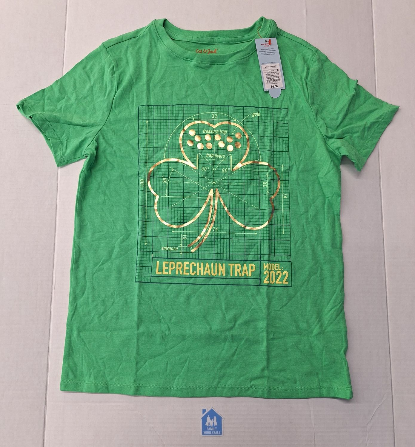 Boys' 'St. Patrick's Day' Short Sleeve Graphic T-Shirt - Cat &amp; Jack L (12-14) HUSKY