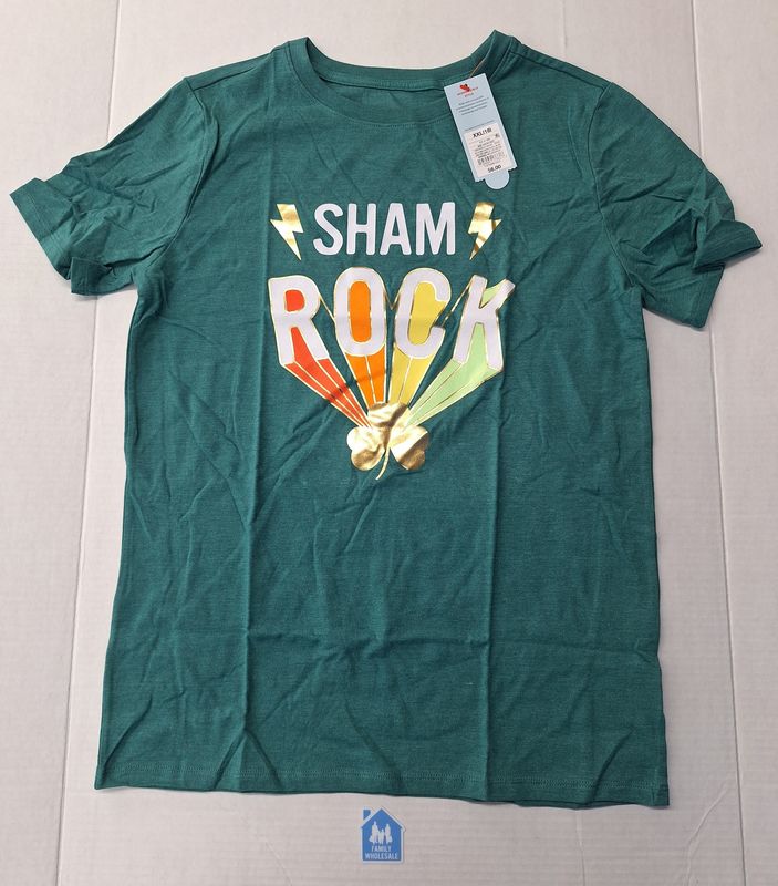 Boys' 'St. Patrick's Day' Dark Green Short Sleeve Graphic T-Shirt - Cat &amp; Jack XXL (18)