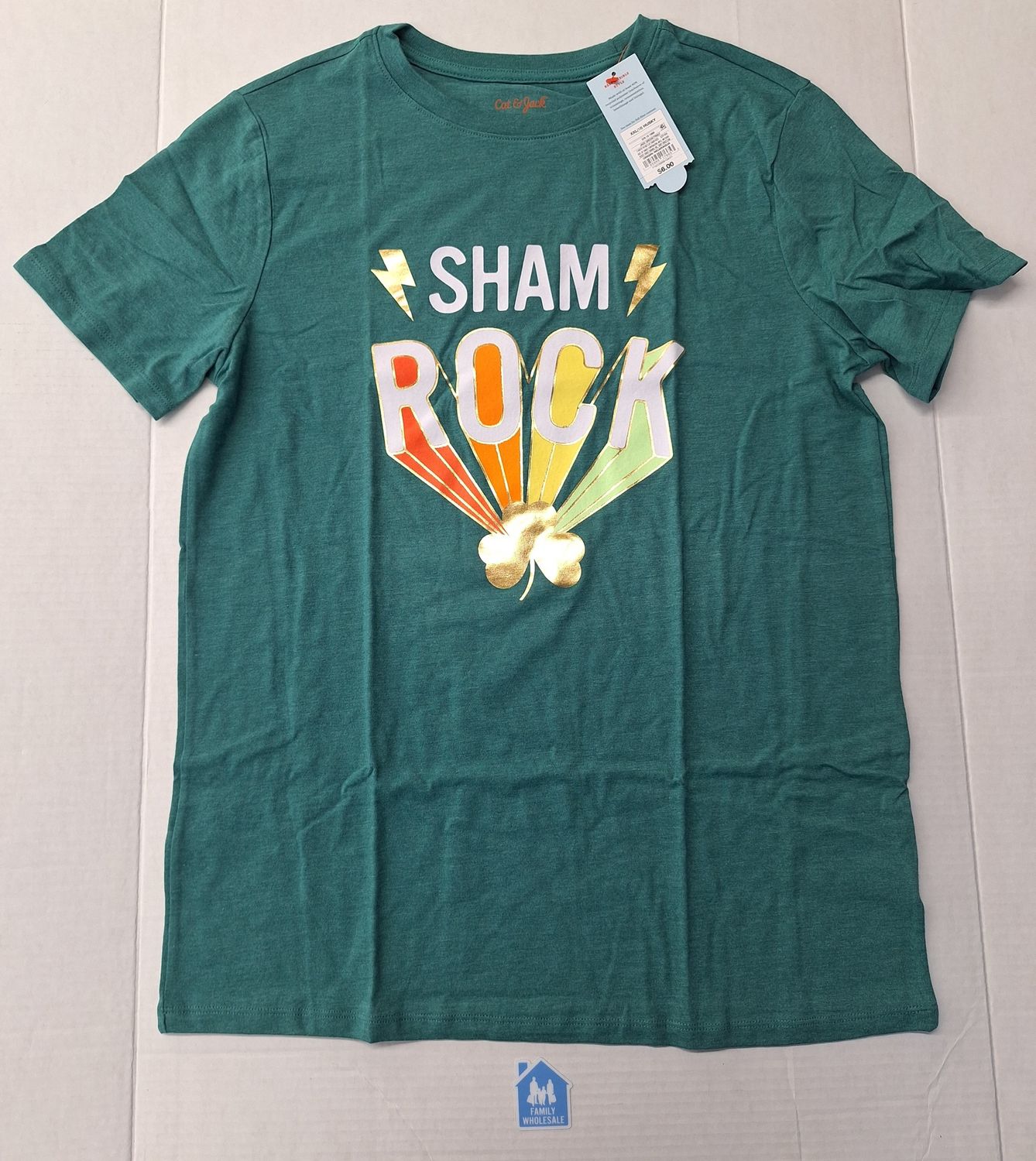 Boys' 'St. Patrick's Day' Short Sleeve Graphic T-Shirt - Cat &amp; Jack XXL (18) HUSKY