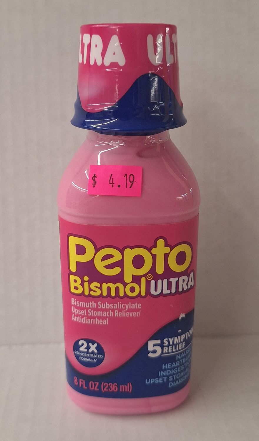 Pepto-Bismol Ultra 5 Symptom Stomach Relief Original Liquid - 8 fl oz