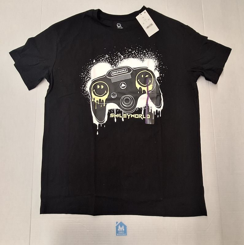 Smiley World Black T- Shirt