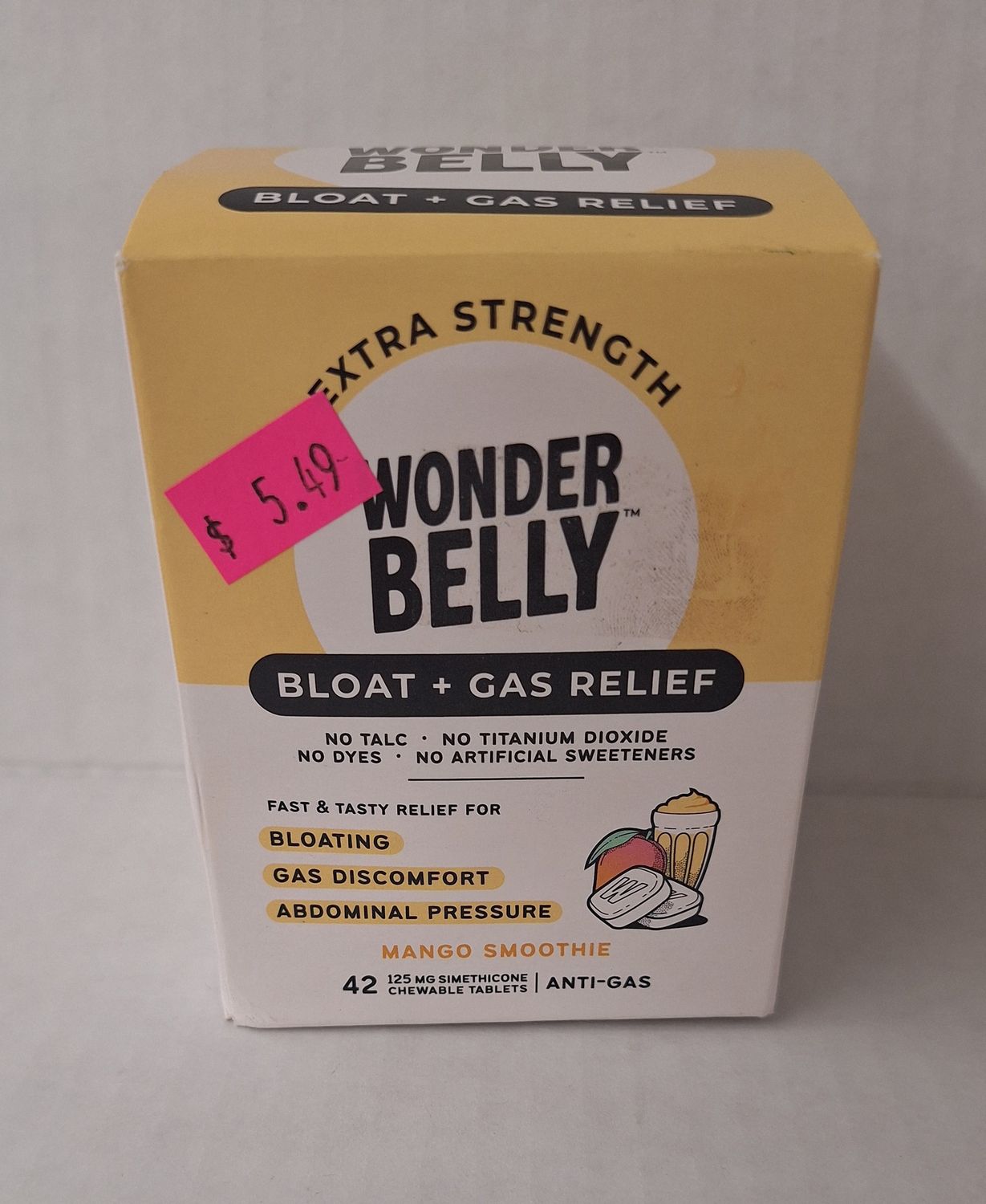 Wonderbelly Bloat + Gas - Mango Smoothie - 42ct