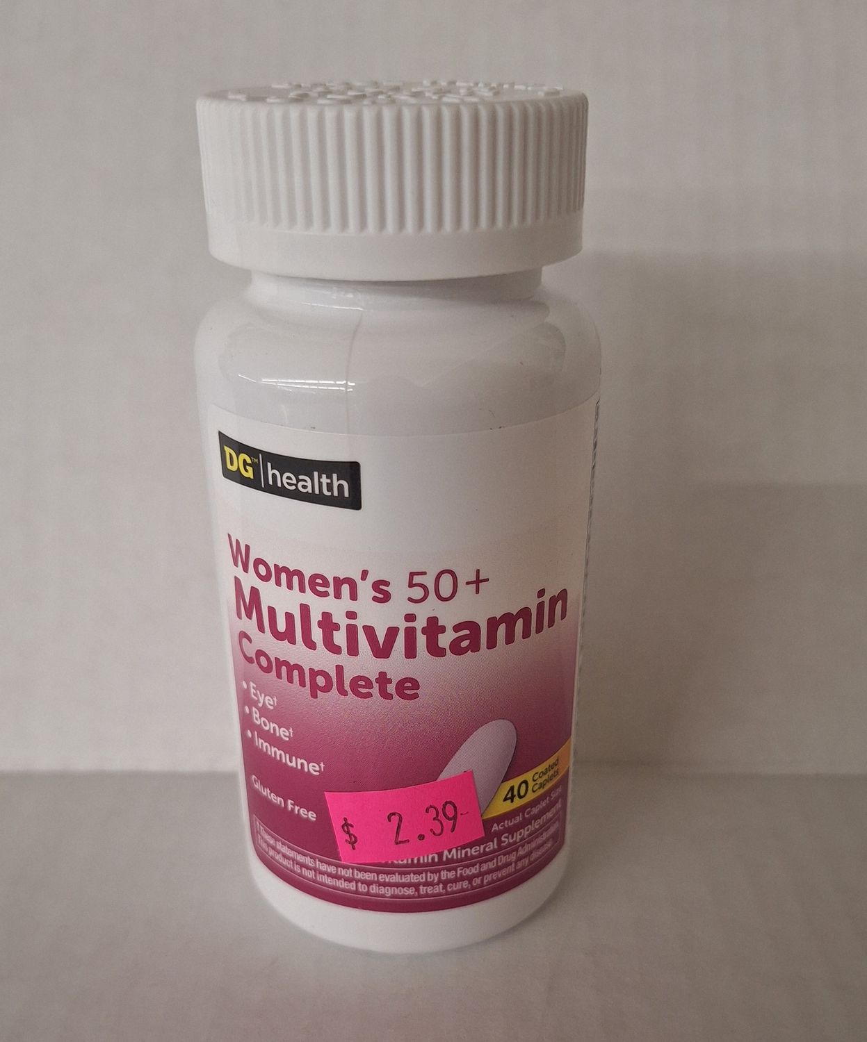 DG Health Women’s 50+ Multivitamin Complete Coated Caplets, 40 ct