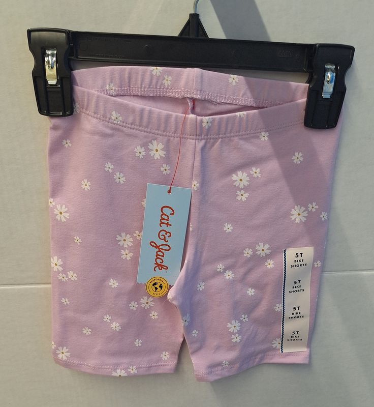 Toddler Girls' Floral Bike Shorts - Cat &amp; Jack™ Light Purple 5T