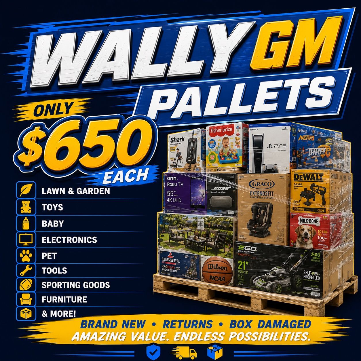WALMART GENERAL MERCHANDISE PALLET