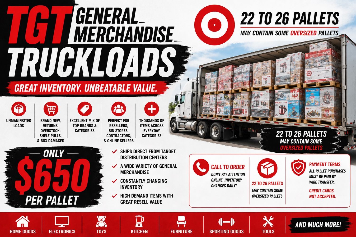 TARGET GENERAL MERCHANDISE PALLETS