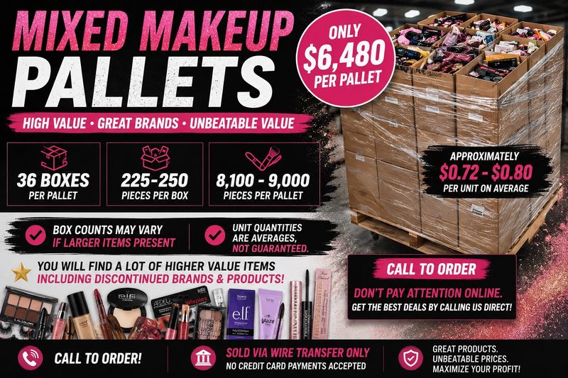 Mixed Make Up Pallets 36 Banana Boxes Per Pallet