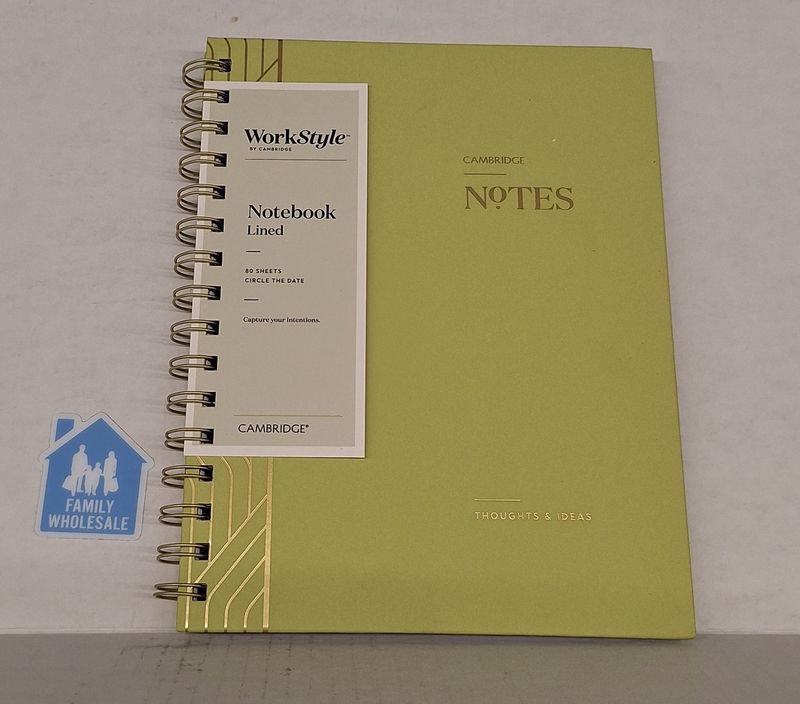 Work Style by Cambridge Notebook Lined 80 Sheets