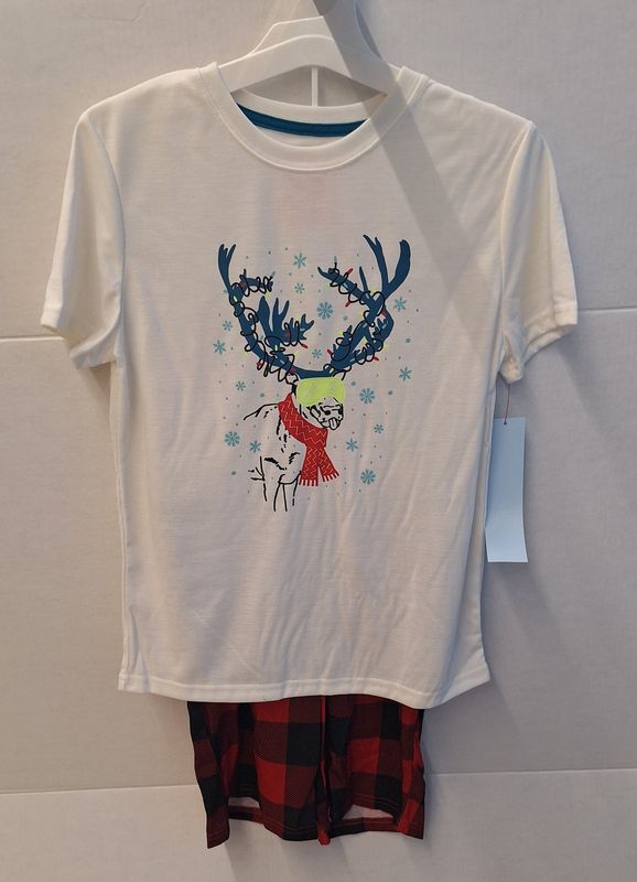 Cat &amp; Jack Pajama Set L (10-12) Seasonal Moose