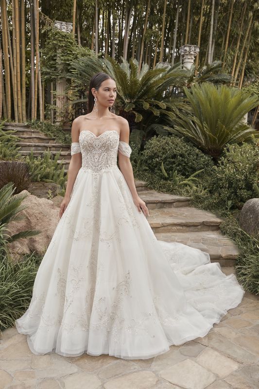 2511 Champagne/nude/silver Bridal Dress