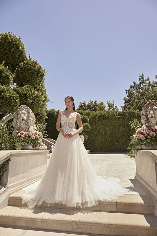 2500 Ivory/mocha/silver Bridal Dress
