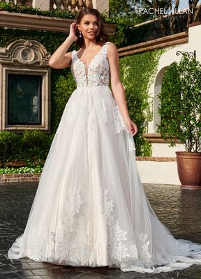 Rb2156 Ivory/champagne Bridal Dress