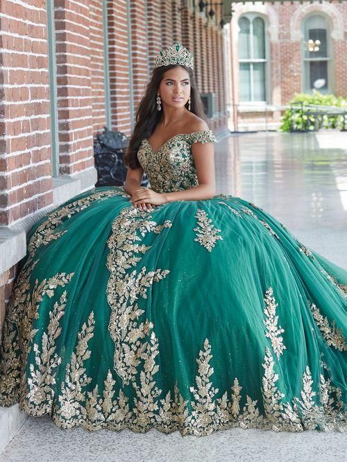 26048 Hunter/gold Quince Dress