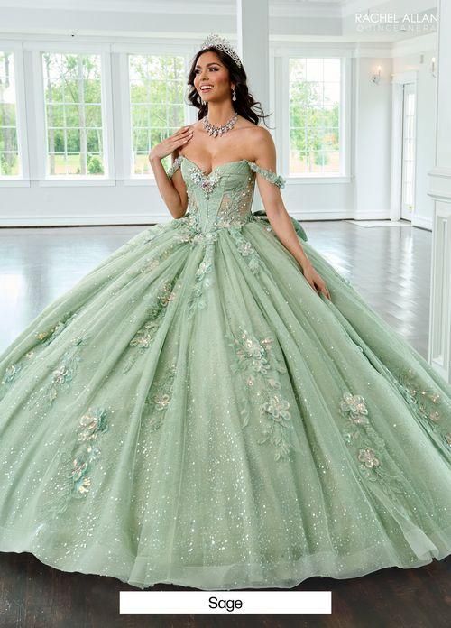 RQ3154 Sage Quince Gown