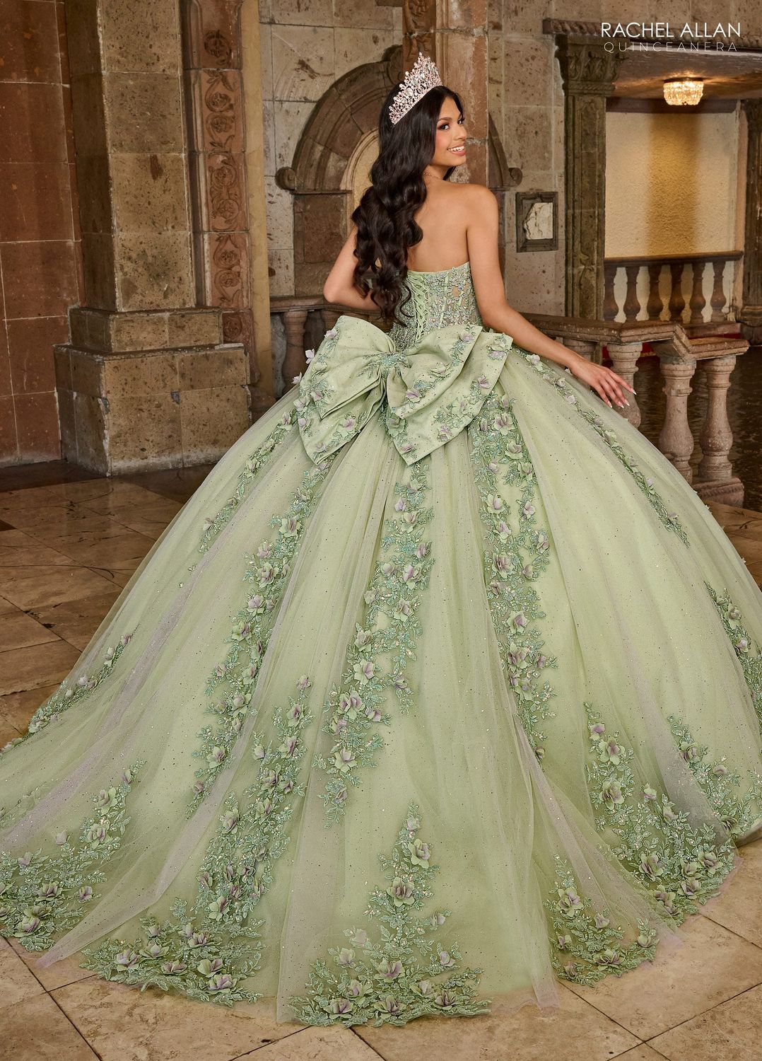 Rq1132 Sage/lilac Quince Dress