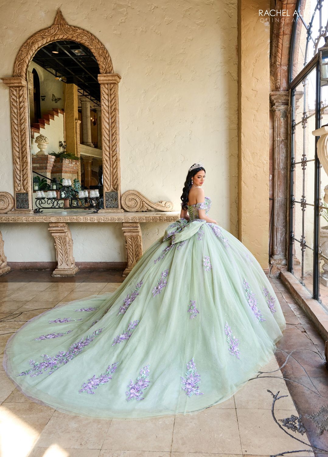 Rq1153 Sage Multi Quince Dress