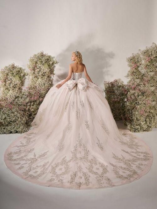 26116 Light Pink/silver Quince Dress