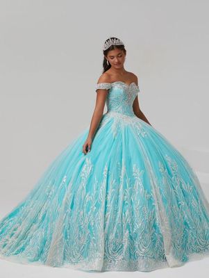 26981 Ivory/Aqua Quince Dress