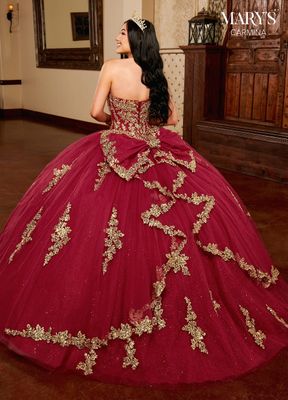 MQ1109 Burgundy Quince Dress