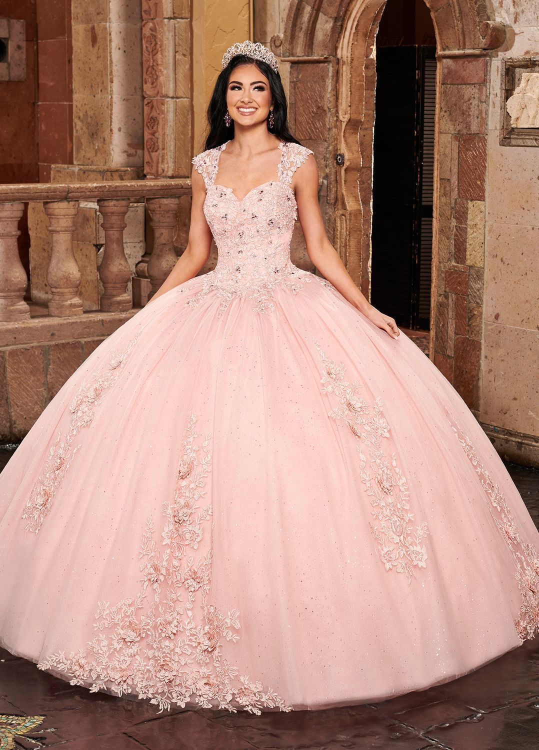 MQ1091 Rose Quartz/Gold Quince Dress
