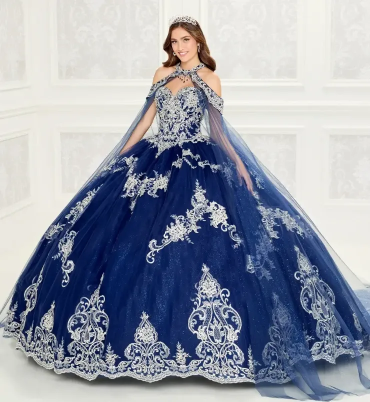 PR30086 Navy/Silver Quince Dress