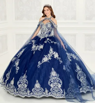 PR30086 Navy/Silver Quince Dress