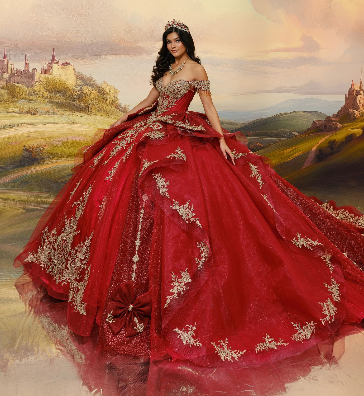 Pr30203 Dark Red/gold Quince